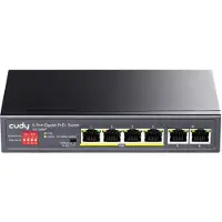 Cudy GS1006P, Unmanaged, Gigabit Ethernet (10/100/1000), Power over Ethernet (PoE), Rack-Einbau