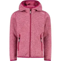 CMP Mädchen Fleece Jacke Fix Hood 3H19825-14CZ 110 - Amaranto-Soft Pink - 110