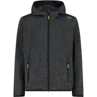 CMP KID Fleece Jacket Fixed Hood grey-antracite (20UZ) 116