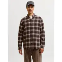 Jack & Jones Langarmhemd "JJEFIELD CHECK SHIRT LS SN" Baumwolle, normal geschnitten