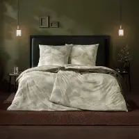 Estella Mako Interlock Jersey Bettwäsche Marco khaki 155x220 cm + 80x80 cm