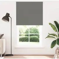 vidaXL Verdunkelungsrollo Grau 125x230cm Stoffbreite 121,6cm Polyester