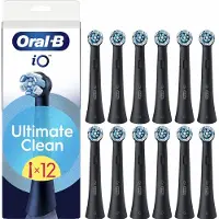 Oral-B iO Ultimative Reinigung Vorteilspack Schwarz Aufsteckbürsten – 12 Stück
