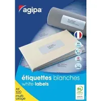 Agipa Universal-Etiketten, 210 x 148,5 mm, weiá, rechteckig