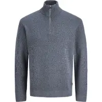 Jack & Jones Einfarbig Strickjacke Mit Viertelreißverschluss