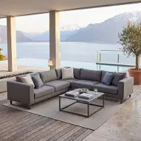 CLEMENTO Paris Loungeset 4tlg. Aluminium/Sunbrella