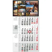 Easydruck24de Timr 4-Monatskalender 2027 - 65,5cm I Kalender Collage Wildlife Natur I tr495