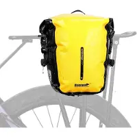 Sonstiges Fahrrad Gepäckträgertasche Wasserdicht 7L Rolltop Gelb mit Schultergurt