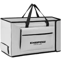 Sonstiges Akku Tasche E-Bike Batterie Feuerfest Lipo Bag für 2 Akkus Stoßfest 45x12x25 cm Silber