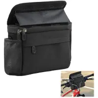 Benza Ibenzoa Lenkertasche für Fahrrad – wasserabweisendes, reißfestes Oxford-Gewebe, Touchscreen-Fach für 6–7 Zoll, 23×10×18 cm, Mesh-Innenfächer, verstellbarer Schulterriemen, für Rennrad, Klapp- & MTB