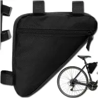 Memflow Fahrrad Rahmentasche 1,2 L wasserdicht, Dreieck Fahrradtasche mit Klettverschluss für Handy, Schlüssel und Werkzeug