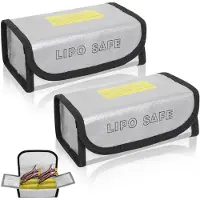Sonstiges Lipo Safe Bag Akku Tasche Feuerfest 2 Stück 18,5 x 7,5 x 6 cm