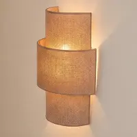 Duolla Nature Wandlampe, jute, Höhe 41cm, Textil, up/down - , Nature, Braun / Rost, für Wohnzimmer, Stoff / Textil, Boho