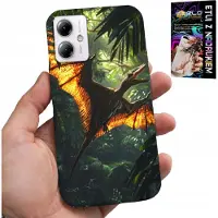 Inny producent Hülle für Motorola Moto G14 - Dino, Dinosaurier, Pterodaktyl, Rückseite