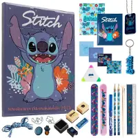 Disney Stitch Adventskalender 2026 Kinder Jugendliche, 24 Überraschungen – Blau Stitch Schrein