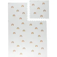 Little Olly Puzzlematte | Alfie Rainbow Weiß | 120x180cm | Weiß | Rechteckig