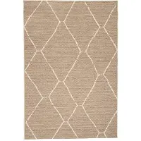 FRAAI In | & Outdoor Jute Teppich | Fora Lines Natural | 120x170cm | Creme | Rechteckig