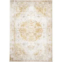 FRAAI Teppich Vintage | Lago Gelb | 140x200cm | Gelb | Baumwolle | Rechteckig