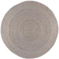 NATURL. Jute Teppich Rund | Fair Grau | Ø 175cm | Grau | Rund