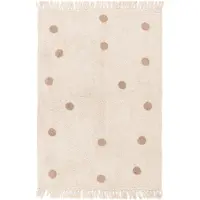 Little Olly Teppich Kinderzimmer | Lou Dots Taupe | 80x150cm | Taupe | Rechteckig