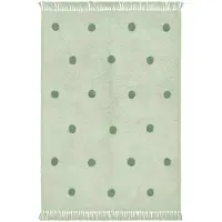 Little Olly Teppich Kinderzimmer | Lou Dots Grün | 160x230cm | Grün | Rechteckig
