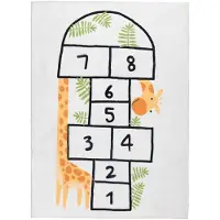 Little Olly Spielteppich | Ruby Giraffe Creme | 120x170cm | Creme | 3D | Mesh | Rechteckig