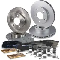 BESTPRICE Bremsscheiben + Bremsbeläge Vorne + Hinten [Hersteller-Nr. 10603381] für Mazda