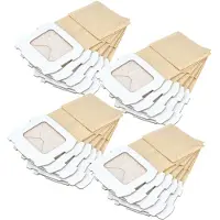VHBW 20x Turbofilter kompatibel mit Makita BO4558, BO4565, BO4565J, BO4566 Schwingschleifer, Exzenterschleifer - Papier-Staubbeutel Set Sandfarben