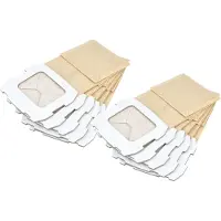 VHBW 10x Turbofilter kompatibel mit Makita BO4558, BO4565, BO4565J, BO4566 Schwingschleifer, Exzenterschleifer - Papier-Staubbeutel Set Sandfarben