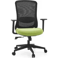 Hjh OFFICE Home Office Bürostuhl Sedito Schreibtischstuhl mit Armlehnen Stoff / Netzstoff Drehstuhl