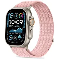 Tech-Protect NYLON SPORT APPLE WATCH 8 / 9 / 10 / 11 / SE / ULTRA (44 / 45 / 46 / 49 MM) HELLROSA