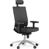 Hjh OFFICE PORTO MAX HIGH Leder - Profi Bürostuhl Schwarz