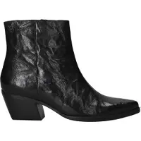 Lazamani Stiefeletten Damen Schwarz Leder