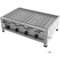 ChattenGlut Professional Gastrobräter 4-flammig Tischgerät 14,7kW und Einzelne Edelstahlstäbe als Rost