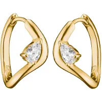 Thomas Sabo CR763-M01-14 Damen-Ohrringe Creolen mit Zirkonia Tropfenform