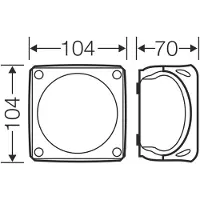 Hensel KF 0402 G, Polycarbonat (PC), Grau, IP66, IP67, IP69, 104 mm, 770 mm, 104 mm