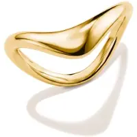 Thomas Sabo Fingerring "Fluid Elegance Ring gelbgoldfarben" Gr. 56, gold (gelbgoldfarben), Fingerringe, Damen, 56, Metall, Fingerring