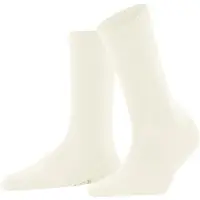 Falke Socken "Softmerino", Damen, Gr. 35-36, weiß (2040, off, weiß), Materialmix, unifarben, Socken Socken, feines Maschenbild, für Alltag und Business, atmungsaktiv