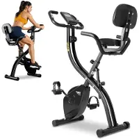 Trex Sport Heimtrainer Fahrrad klappbar TX-360XB PYRO | Fitnessbike Pulssensoren, 10 Stufen extrem leise, 7 Sitzhöhen, bis 120 kg