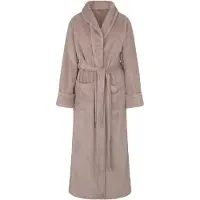 Hunkemoller Weicher Fleece-Bademantel Beige