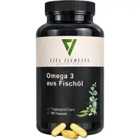 IK-Handelsgruppe Vita Elements Omega 3 365 Kapseln EPA DHA Fischöl Omega-3 Fish Oil Nahrungsergänzungsmittel