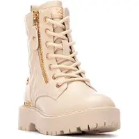 Xti Kids für Mädchen. 15134402-BEIGE Stiefelette 151344 beige (37), 1 bis 3 cm, Reißverschluss, Lässig, Kinderbekleidung
