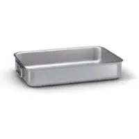 Ballarini Hohes Aluminium-Backblech mit drehbaren Griffen, 50 x 38 x 9 cm