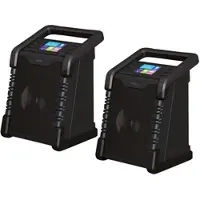 Auviso 2er-Set Baustellen- & Outdoor-Radios, DAB+, FM, Bluetooth, Display