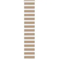 vidaXL Doppelrollo Sandbraun 50x230 cm Stoffbreite 45,9 cm Polyester