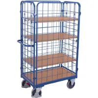 Variofit Etagenwagen hoch 1.000 x 600 mm 4 Böden 4 Wände