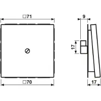 JUNG AL 2990 A AN - Anthrazit - Aluminium - - 1 Stück(e)