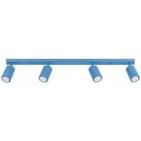 Sollux SL.2382 Deckenleuchte KARBON 4L himmelblau