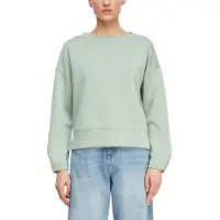 Comma Sweatshirt Weiches Sweatshirt mit Faltendetail am Arm