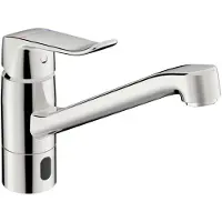 Hansa HANSACARE Hybrid Küchenarmatur, Hybrid/Bluetooth, inklusive Netzteil, Ausladung 214 mm, chrom, 46132009